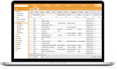 3eTrade CRM en un portátil